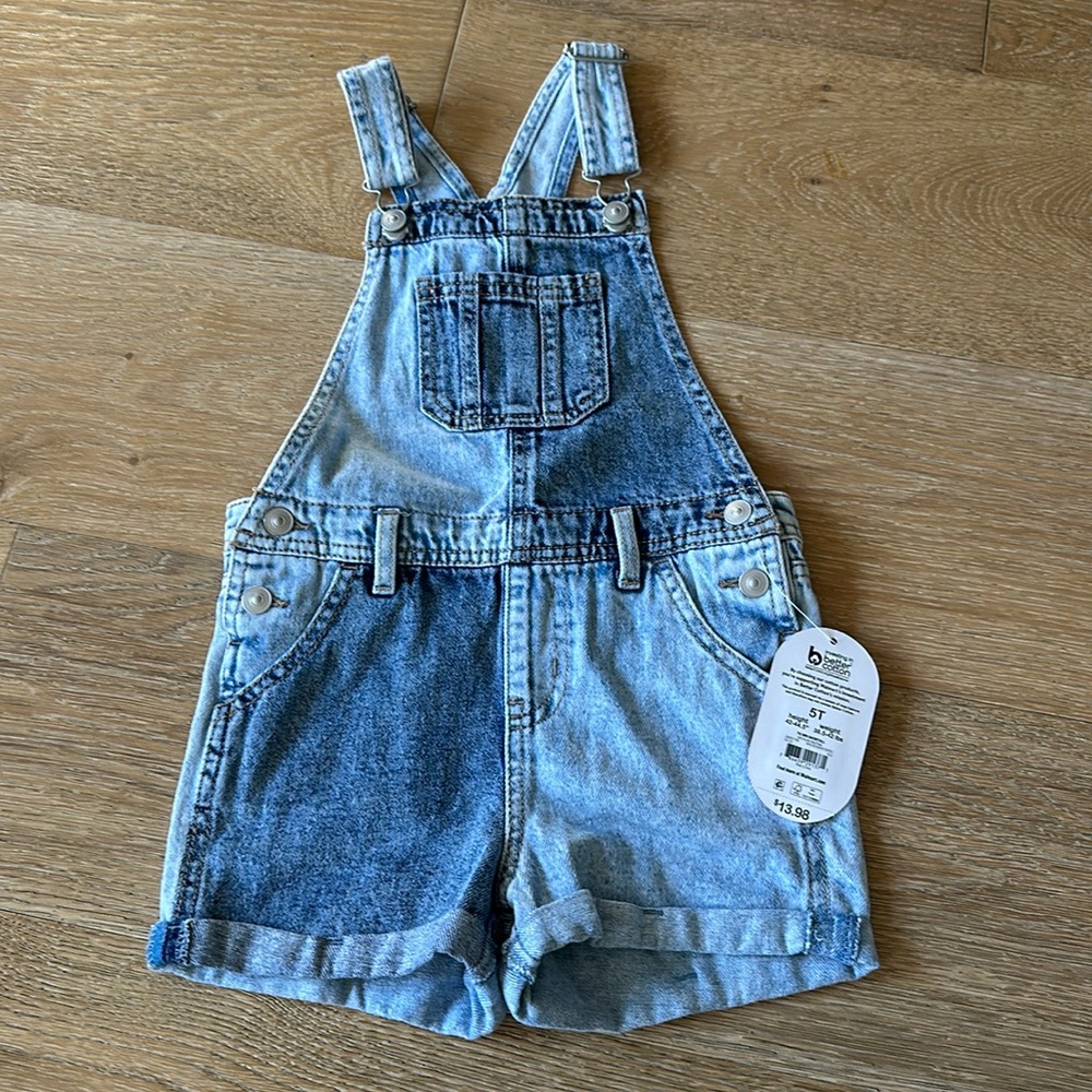 ***NEW*** denim two toned overalls